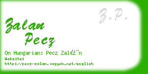 zalan pecz business card